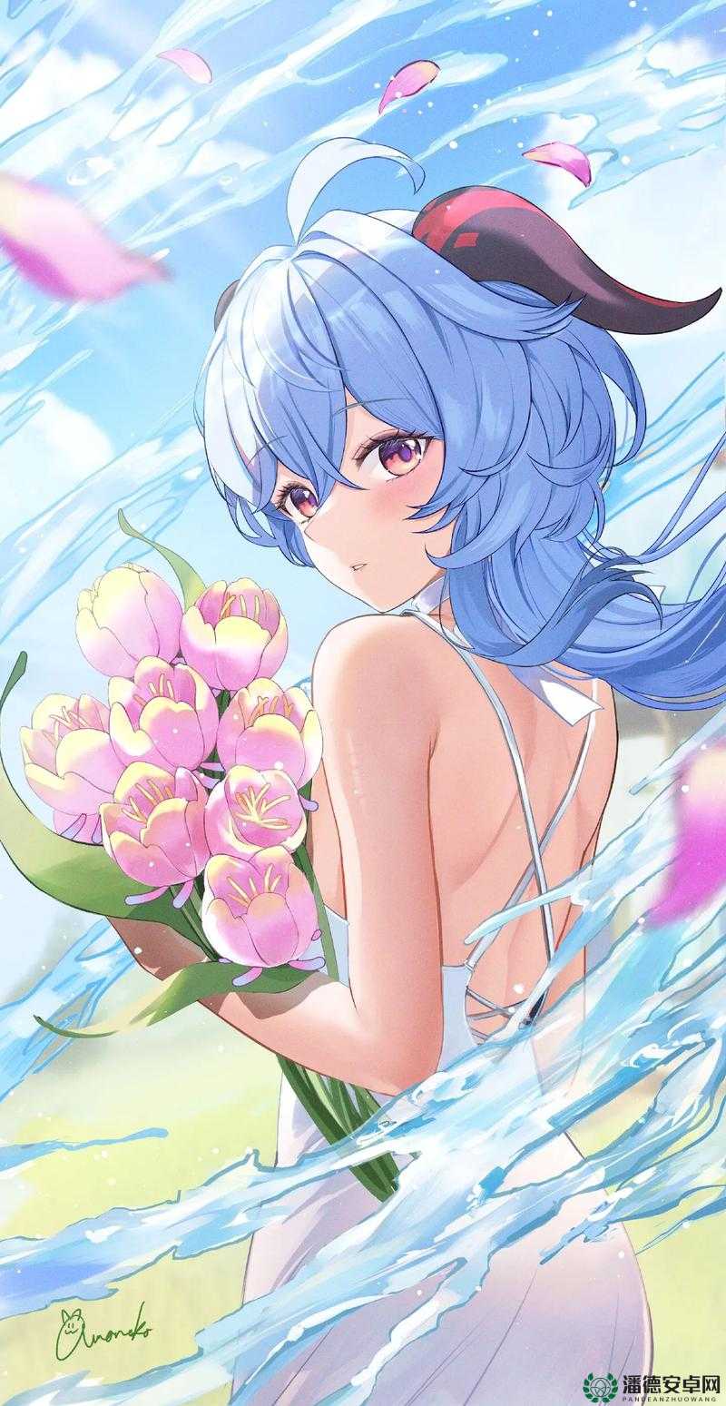 甘雨脸红享受流眼泪视频素材：唯美画面中的极致情感体验