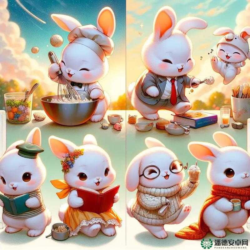 两只小白兔：羞涩与诱惑的奇妙交融
